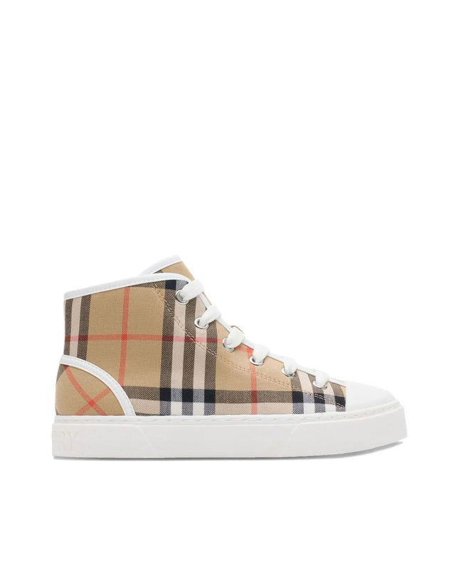kids atelier Burberry Lace-Up Sneakers