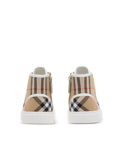 kids atelier Burberry Lace-Up Sneakers