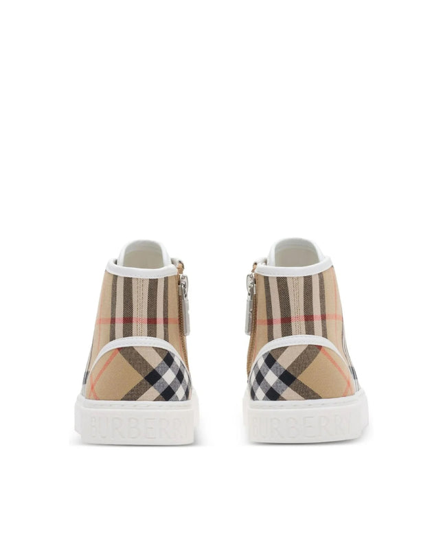kids atelier Burberry Lace-Up Sneakers