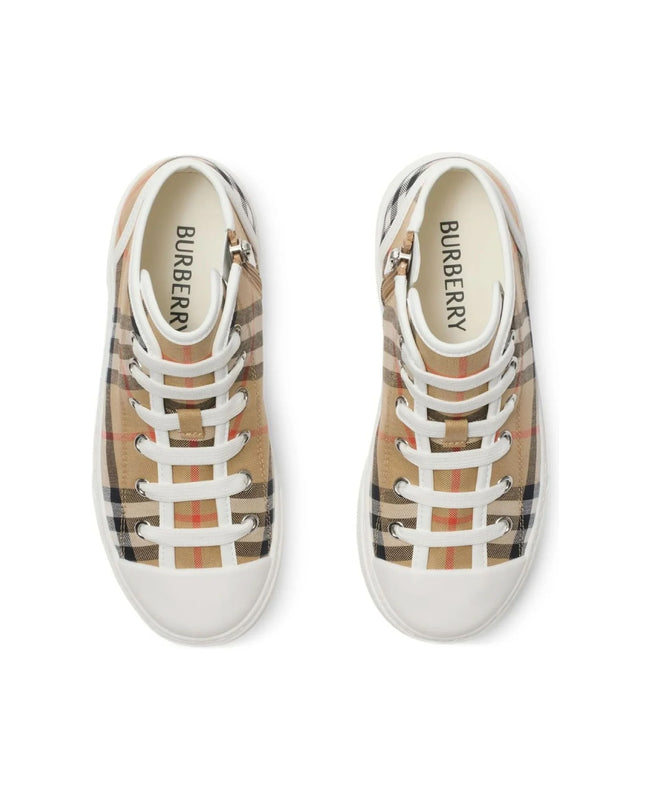 kids atelier Burberry Lace-Up Sneakers