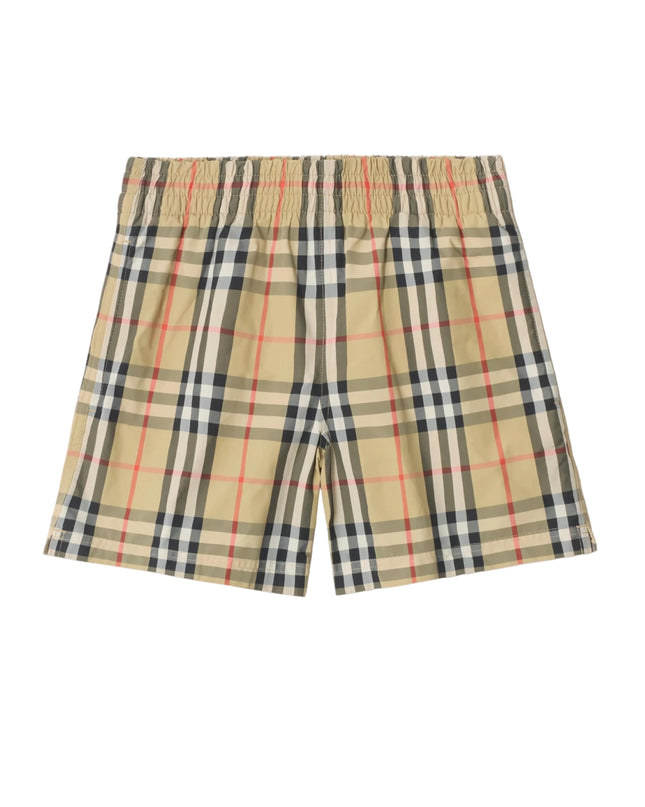 kids atelier burberry Check Swim Shorts
