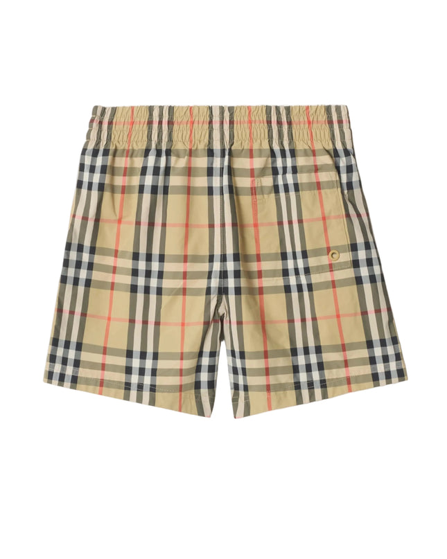 kids atelier burberry Check Swim Shorts