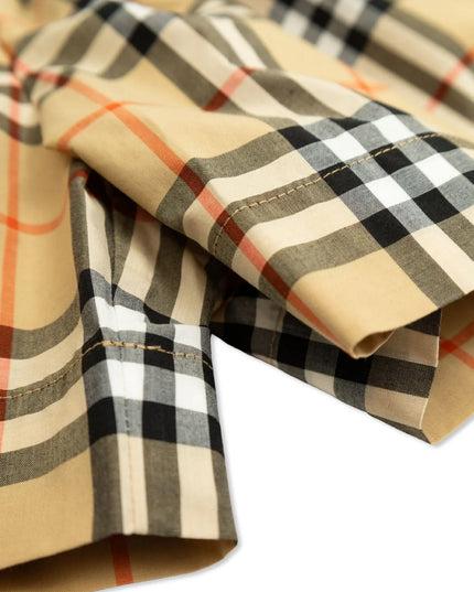 kids atelier burberry Check Pattern Elasticated Waist Shorts