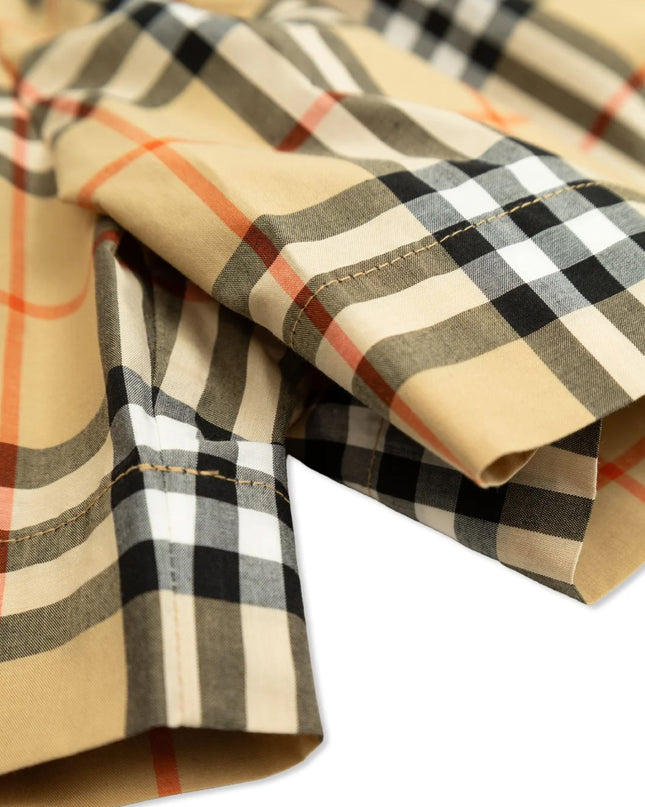 kids atelier burberry Check Pattern Elasticated Waist Shorts
