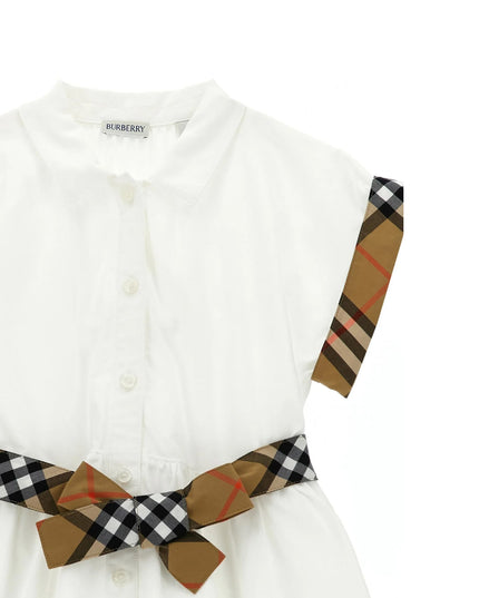 kids atelier burberry Check Trim Shirt Dress