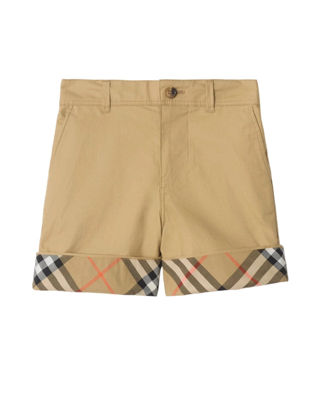 kids atelier burberry Burberry Check cotton shorts