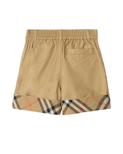 kids atelier burberry Burberry Check cotton shorts