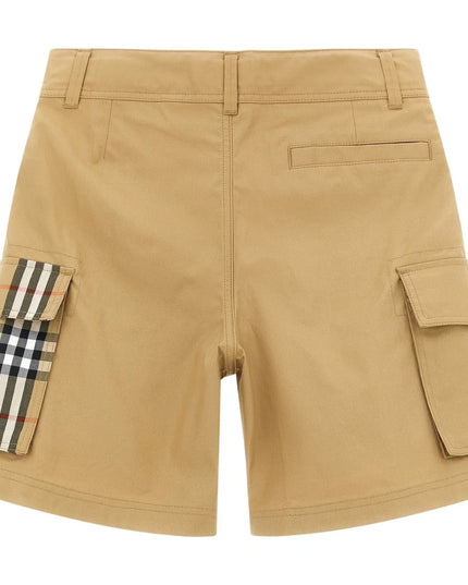 kids atelier burberry Oscar Check Cargo Shorts