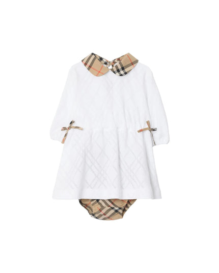 kids atelier Burberry Check-Collared Bow Dress