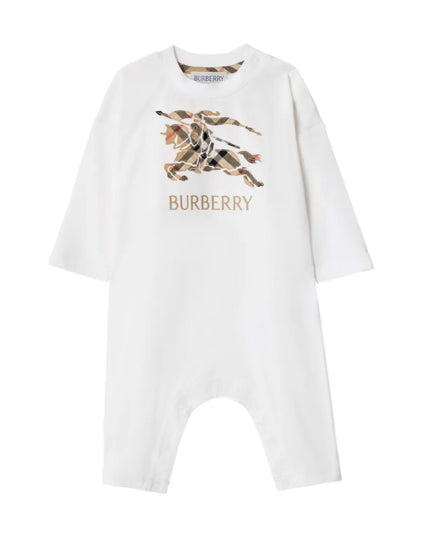kids atelier burberry Check White Jumpsuit