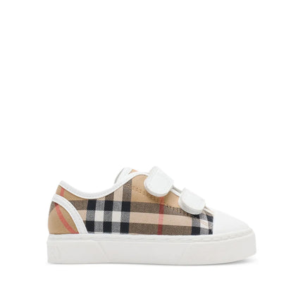 kids atelier Burberry Velcro Straps Check sneakers