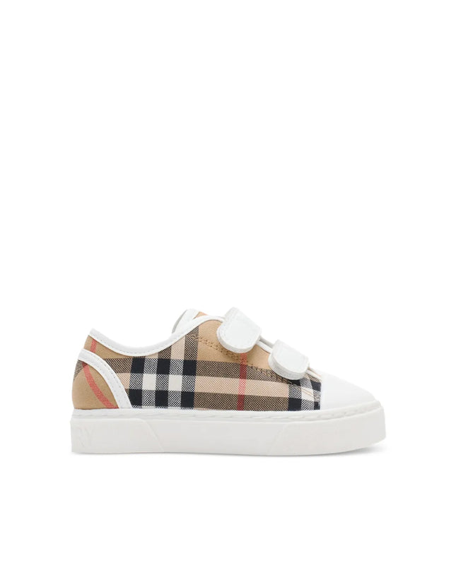 kids atelier Burberry Velcro Straps Check sneakers