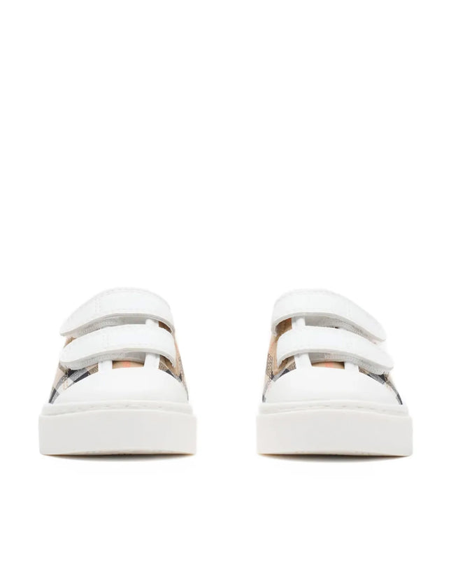 kids atelier Burberry Velcro Straps Check sneakers