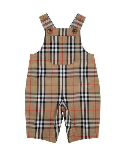 kids atelier burberry Check Classic Overall Set