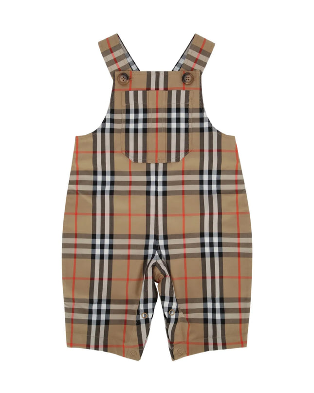 kids atelier burberry Check Classic Overall Set