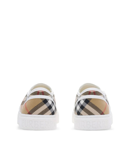 kids atelier Burberry Slip-on Check Sneakers