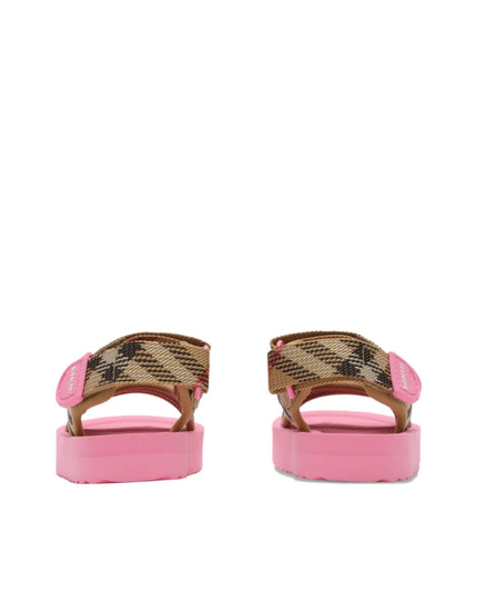 kids atelier Burberry Pink Check Sandals