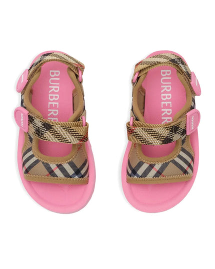 kids atelier Burberry Pink Check Sandals