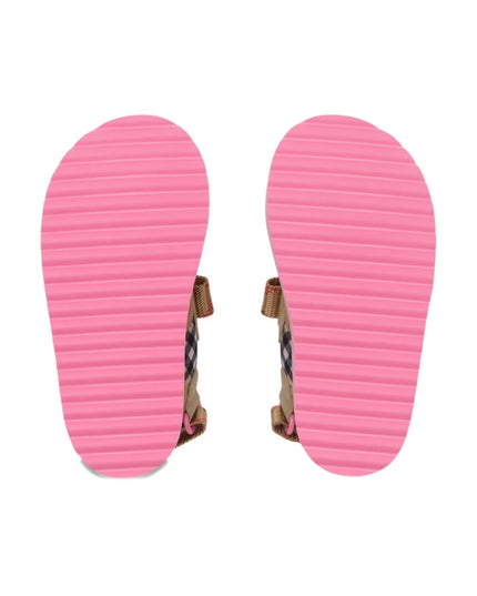 kids atelier Burberry Pink Check Sandals