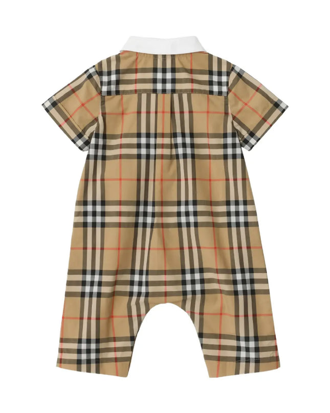 kids atelier burberry Baby Check-Pattern Pocket Romper