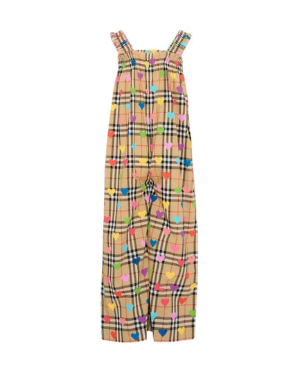 kids atelier mimi tutu Heart Check Jumpsuit