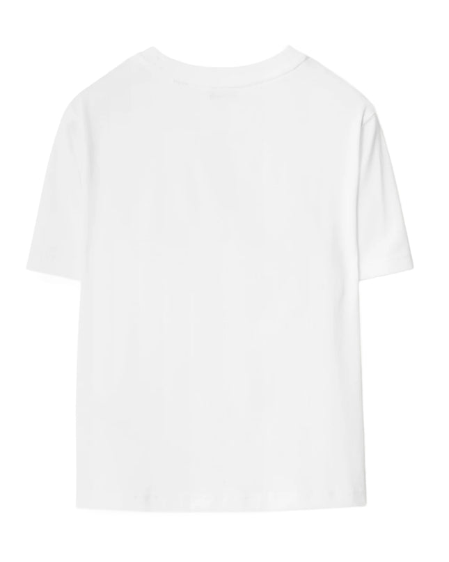 kids atelier burberry White Knight Check Cotton T-shirt