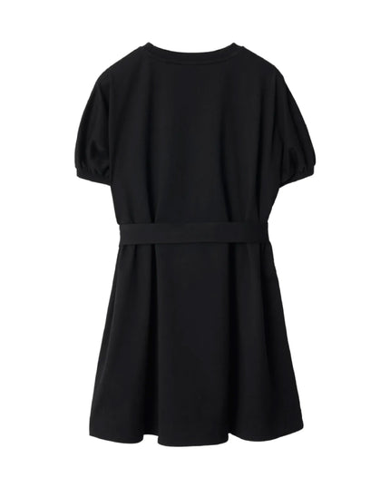 kids atelier burberry Checked-Trim Embroidered-Equestrian Design Dress