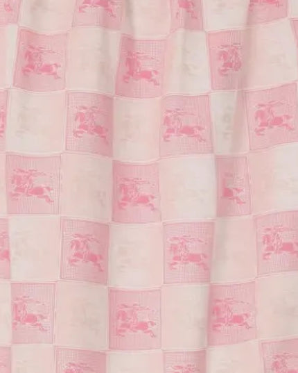 kids atelier burberry Pink Checkerboard Cotton Dress