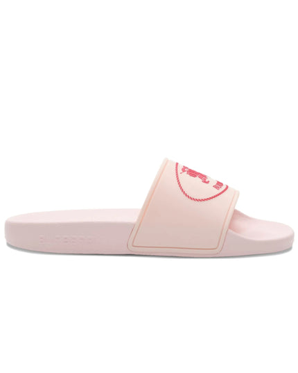 kids atelier burberry Pink Knight Stamp Slides