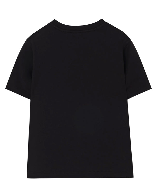 kids atelier burberry Black Knight Stamp Cotton T-shirt