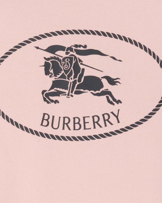 kids atelier burberry Pink Knight Stamp Cotton T-shirt