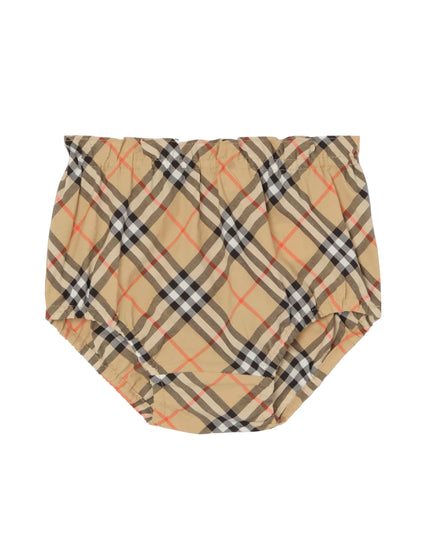 kids atelier burberry White Deborah Bow Plaid Dress