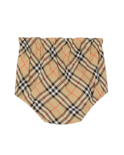 kids atelier burberry White Deborah Bow Plaid Dress