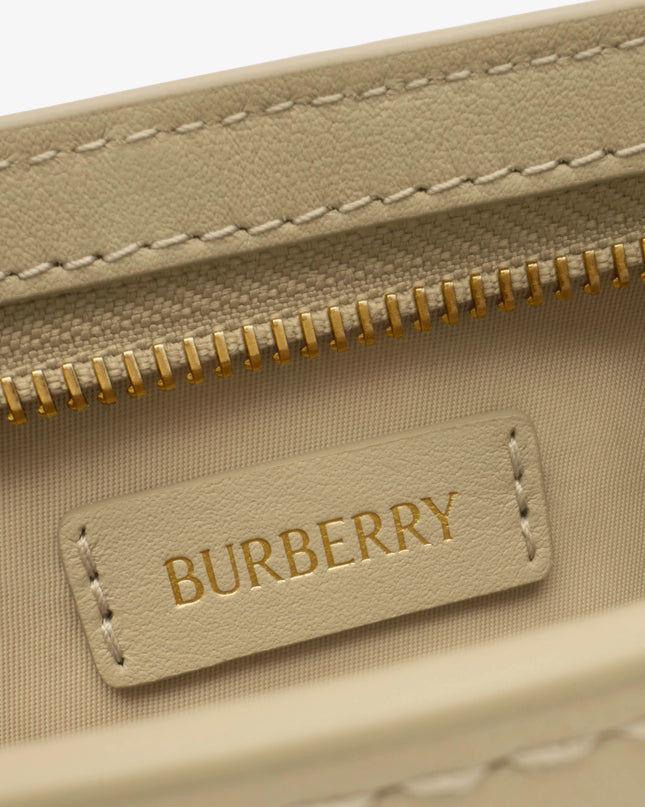 kids atelier burberry Sand Beige Check Cotton Canvas Shoulder Bag