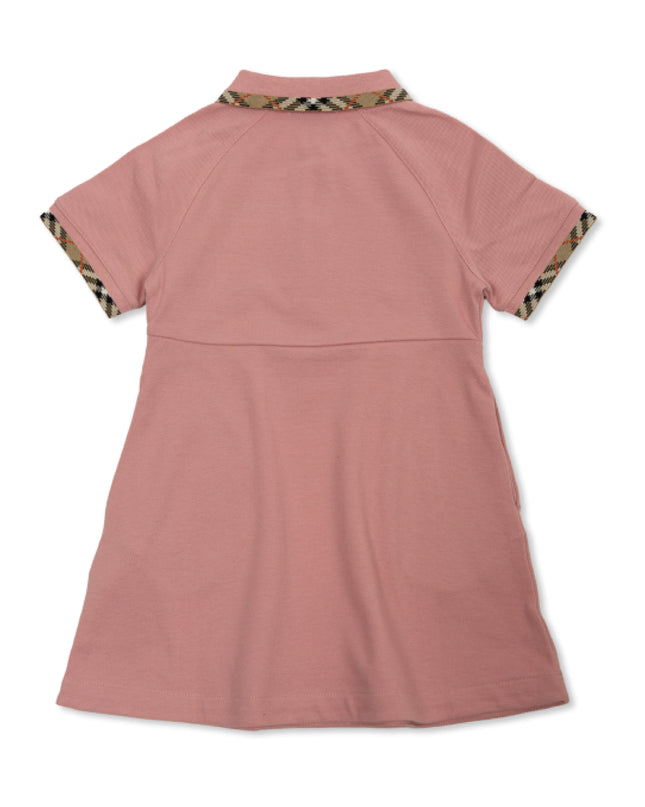 kids atelier burberry Pink Cotton Piqué Polo Dress
