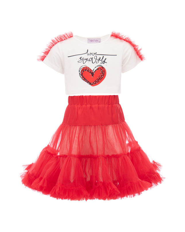 Mimi Tutu-Red Tutu Hearts Top Set-310504CA-Red