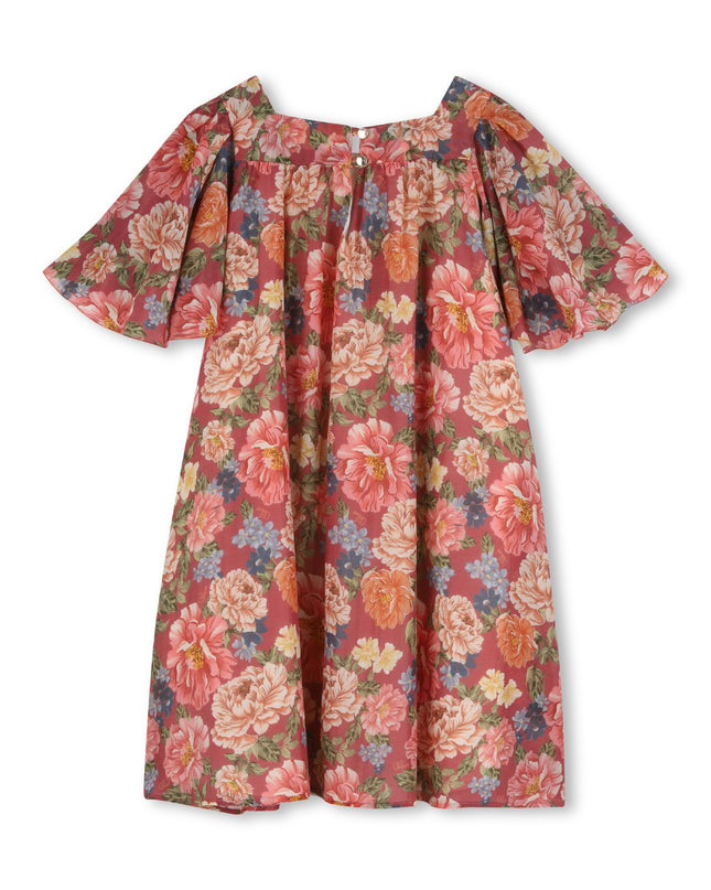 kids atelier chloe Garnet Rose Floral Chloé Dress