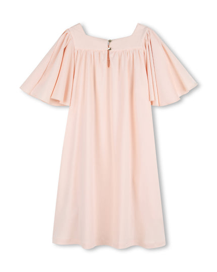 kids atelier Chloe Light Pink Wide-Sleeve Dress