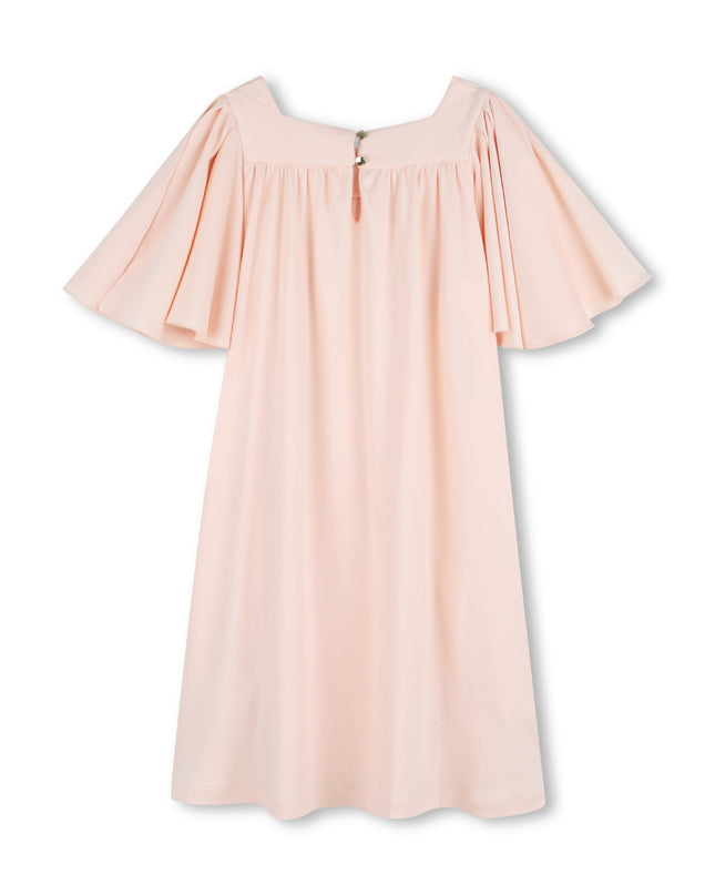 kids atelier Chloe Light Pink Wide-Sleeve Dress