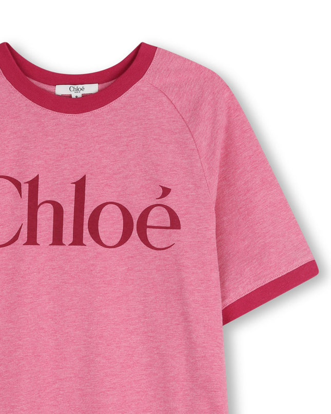 kids atelier chloe Pink Chloé Logo Dress