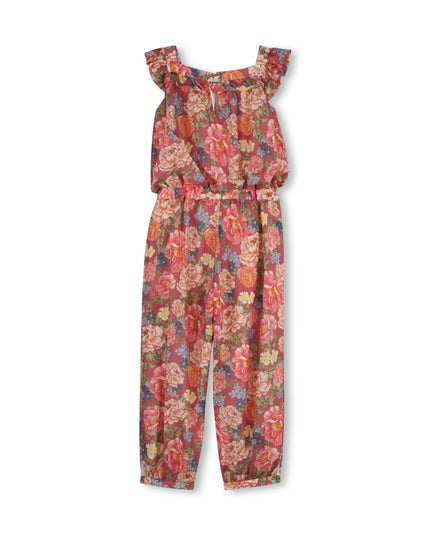kids atelier chloe Garnet Rose Floral Jumpsuit