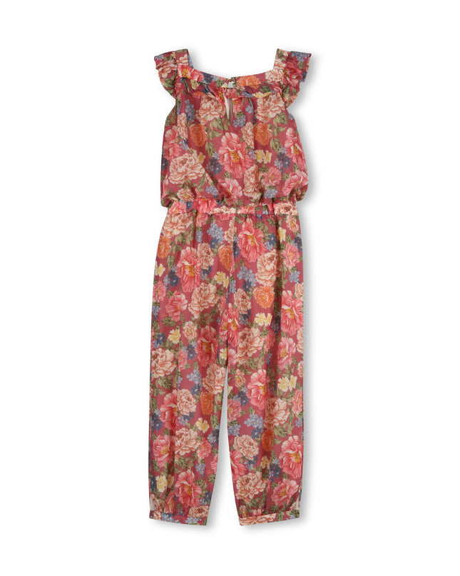 kids atelier chloe Garnet Rose Floral Jumpsuit