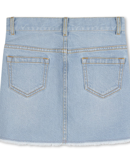 kids atelier chloe Light Blue Denim Mini Skirt