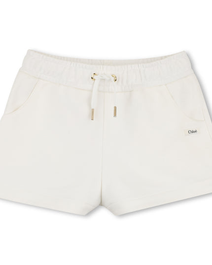 kids atelier chloe Off White Chloé Logo Shorts