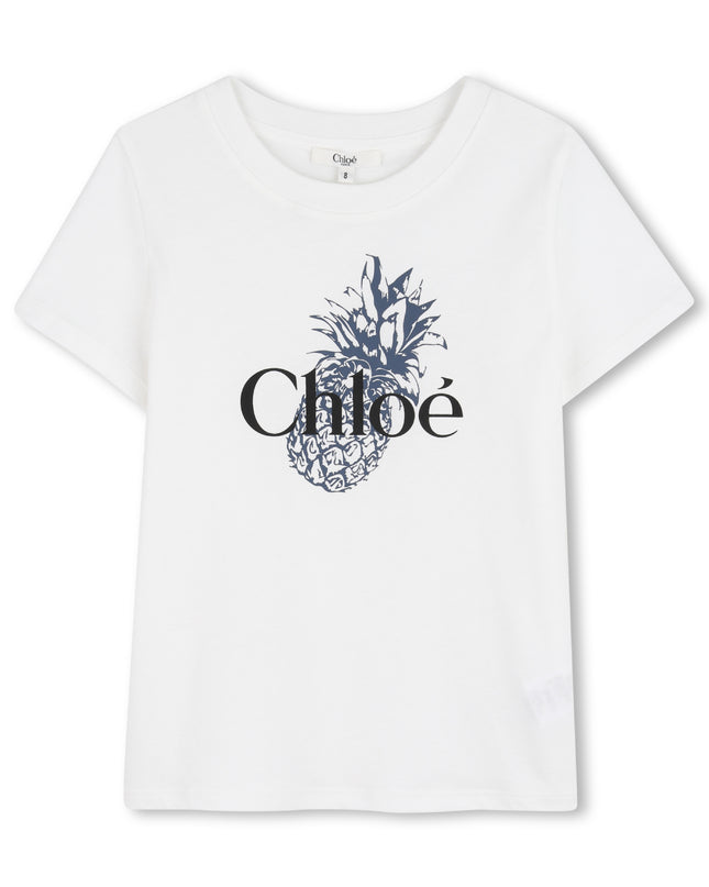kids atelier chloe White Chloé Pineapple T-Shirt