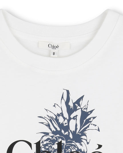 kids atelier chloe White Chloé Pineapple T-Shirt