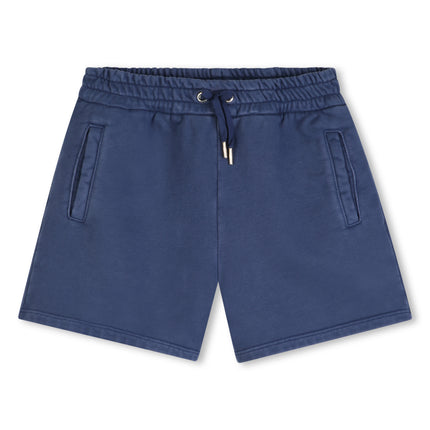 kids atelier chloe Navy Blue Drawstring Shorts