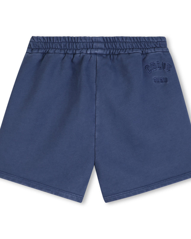 kids atelier chloe Navy Blue Drawstring Shorts