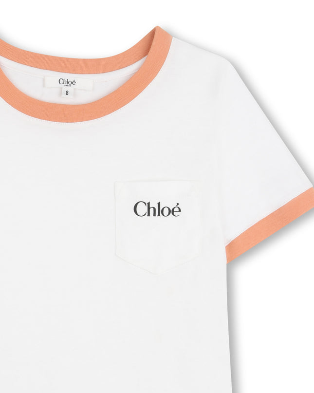 kids atelier chloe White Chloé Pocket T-Shirt