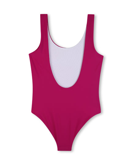kids atelier chloe Magenta Chloé Logo Swimsuit